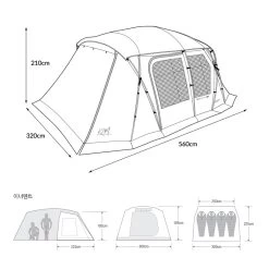 KZM Geopath 4-5 Person Tent -Online Camping Supplies geopath 06