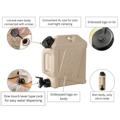 DoD Jiminy Water Tank Solo 4.5L -Online Camping Supplies jiminy