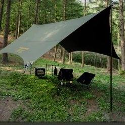 KZM Wild Field Hexa Tarp -Online Camping Supplies lifestyle 1