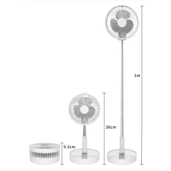 P10 Folding Retractable Camping Fan - White -Online Camping Supplies p10 6