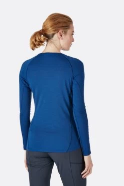 Rab Forge Long Sleeve Tee Women's - Blueprints -Online Camping Supplies qbu 86 pic02