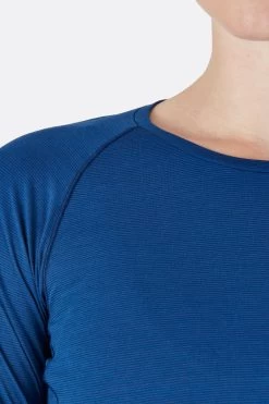 Rab Forge Long Sleeve Tee Women's - Blueprints -Online Camping Supplies qbu 86 pic03