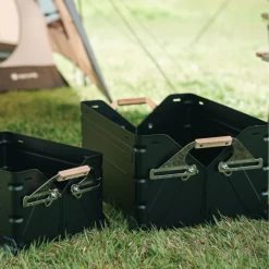 Snow Peak Stacking Shelf Container 50 Black Limited Edition -Online Camping Supplies snowpeak2