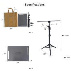 Post General Tri-pod Table & Hanger -Online Camping Supplies specifications