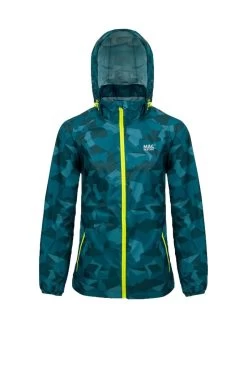 Mac In A Sac Edition - Unisex Waterproof Packable Camo Jacket Windbreaker -Online Camping Supplies teal1
