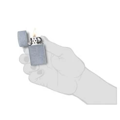 Zippo 1607 Slim® Street Chrome™ - Refillable Windproof Lighter -Online Camping Supplies zippo 1607 4