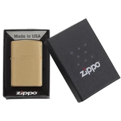 Zippo 204 Brushed Solid Brass - Refillable Windproof Lighter 10 Zippo 204 Brushed Solid Brass - Refillable Windproof Lighter -Online Camping Supplies zippo 204 1