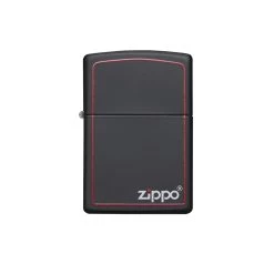 Zippo 218ZB Classic Black And Red Zippo - Refillable Windproof Lighter