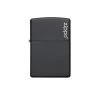 Zippo 218ZL Black Matte With Zippo Logo - Refillable Windproof Lighter -Online Camping Supplies zippo 218zl