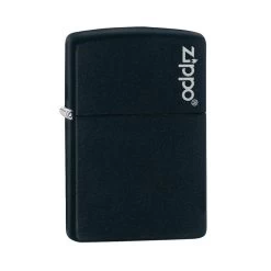 Zippo 218ZL Black Matte With Zippo Logo - Refillable Windproof Lighter -Online Camping Supplies zippo 218zl 2
