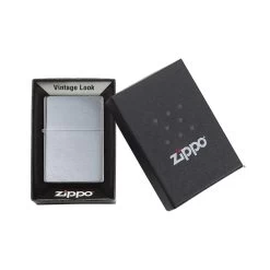 Zippo 230 Brushed Chrome Vintage With Slashes - Refillable Windproof Lighter -Online Camping Supplies zippo 230 4