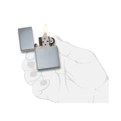Zippo 230 Brushed Chrome Vintage With Slashes - Refillable Windproof Lighter -Online Camping Supplies zippo 230 5