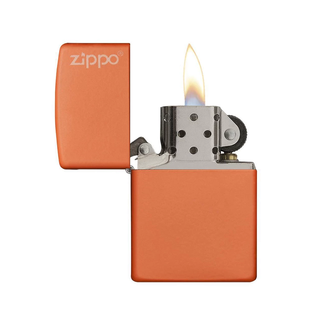 Zippo 231ZL Orange Matte With Zippo Logo - Windproof Lighter 4 Zippo 231ZL Orange Matte With Zippo Logo - Windproof Lighter - Image 2