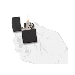 Zippo 236 Classic Black Crackle™ - Refillable Windproof Lighter -Online Camping Supplies zippo 236 5