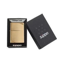 Zippo 270 High Polish Brass Vintage With Slashes - Refillable Windproof Lighter -Online Camping Supplies zippo 270 5