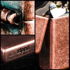 Zippo 301FB Antique Copper - Refillable Windproof Lighter -Online Camping Supplies zippo 301 5