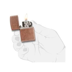 Zippo 301FB Antique Copper - Refillable Windproof Lighter -Online Camping Supplies zippo 301 6